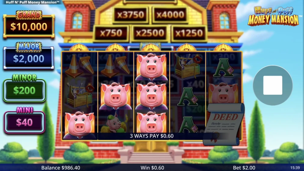 Huff N' Puff Money Mansion gameplay